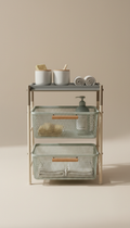Under-Sink Storage Rack With Adjustable Tiers